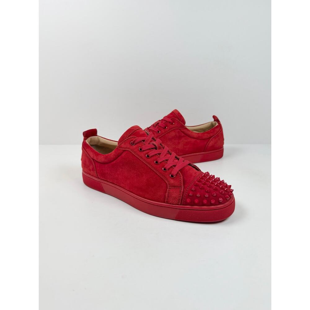 Size 45EU/12US - Christian Louboutin Red Suede Spike - Picture 2 of 9